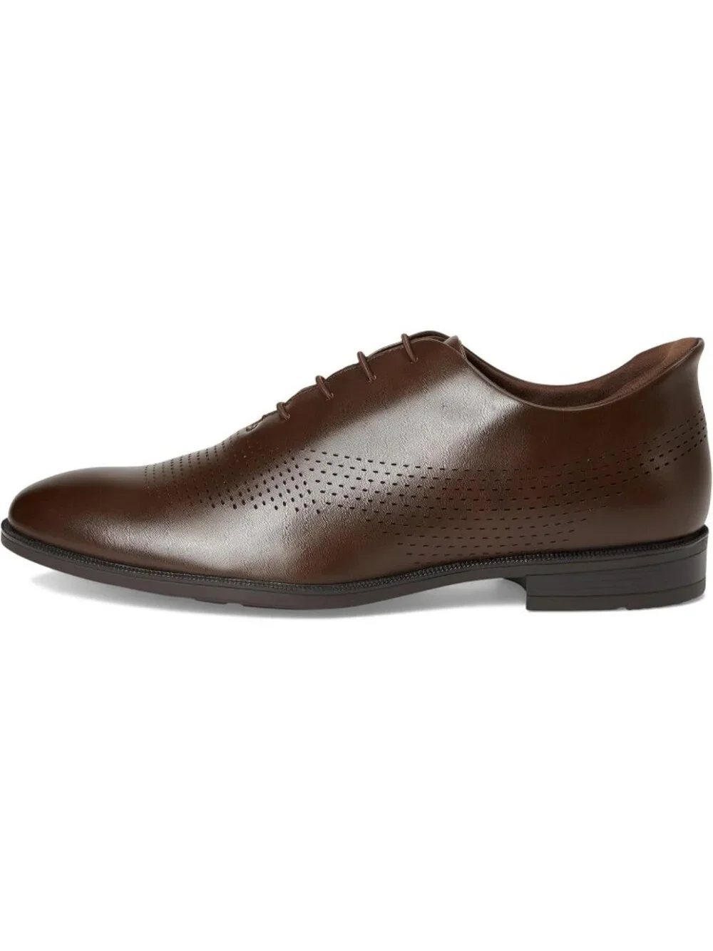 Marc Joseph Men's Brown Napa Leather Closed Toe Casual Oxford Block Heel Shoes